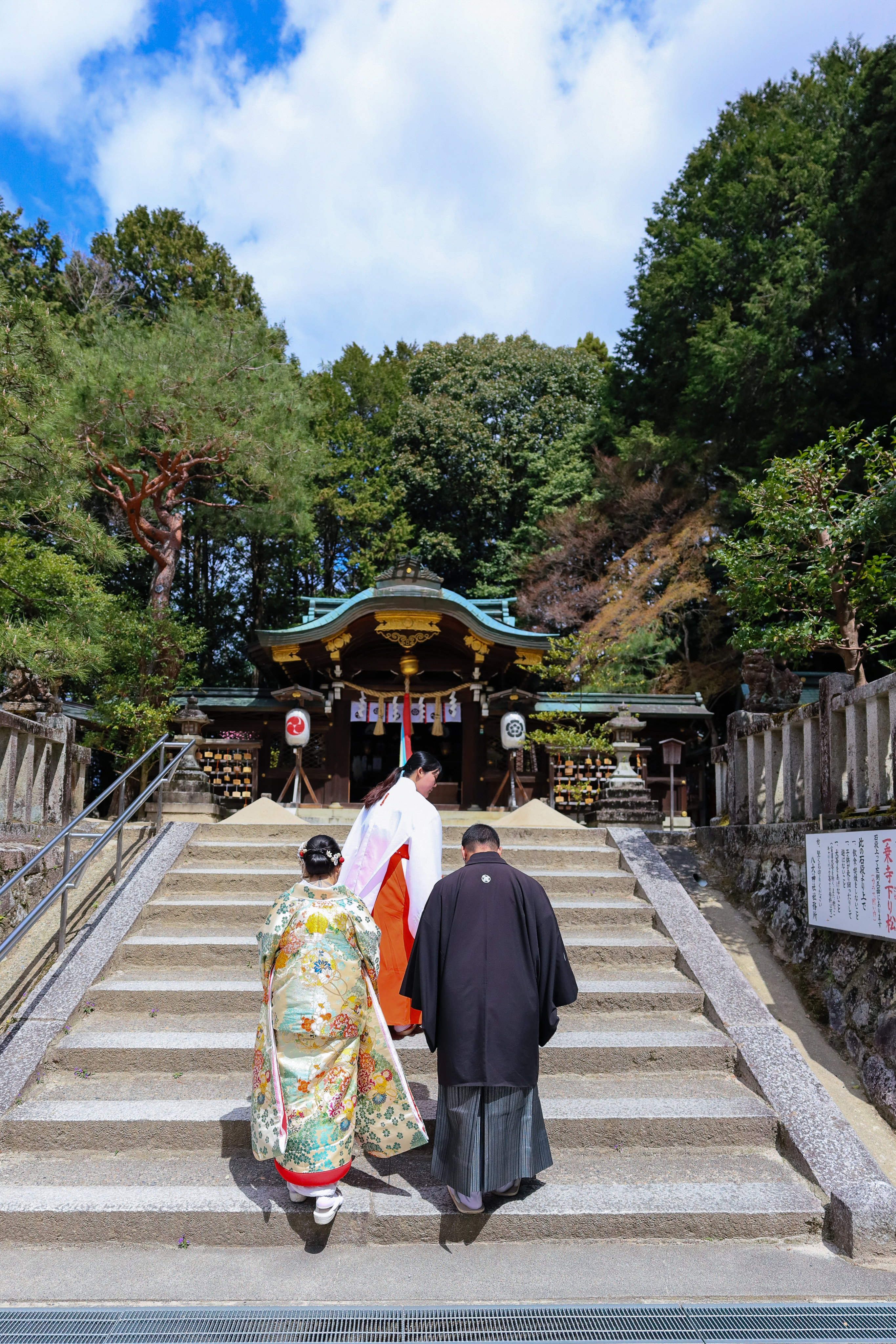Close up of married couple's hands giving knuckles.